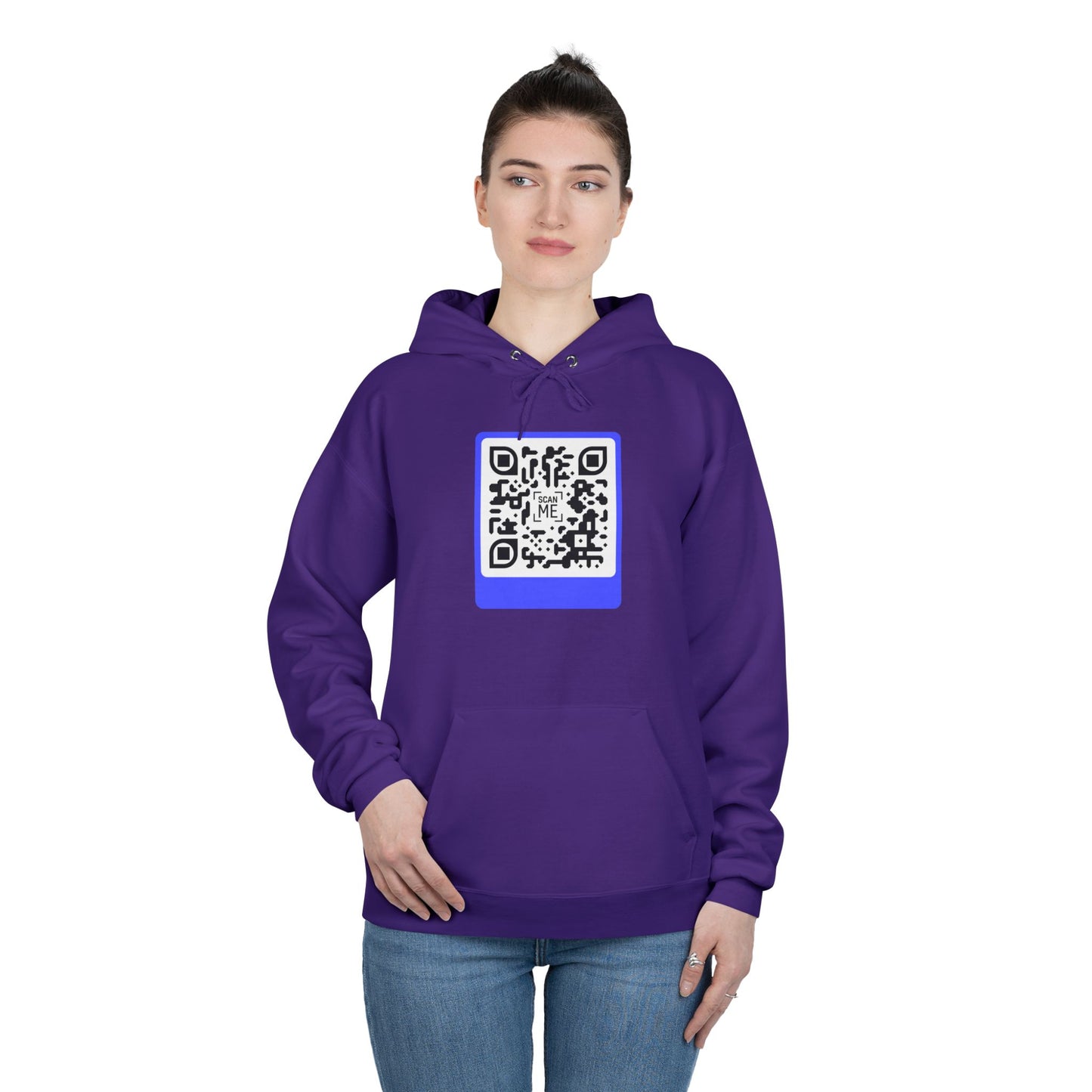 Scannable 'Smile' QR Code Hoodie