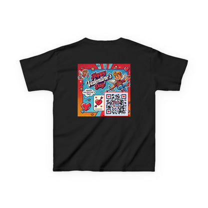 Valentines Day QR Code Kids Tee
