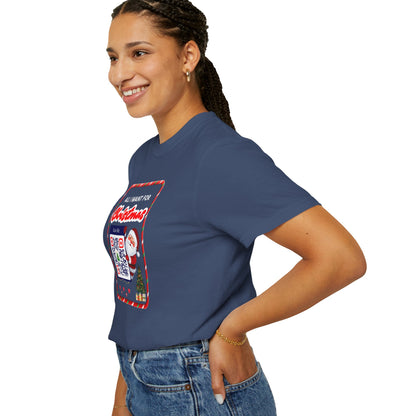 Unisex Christmas Spirit Garment-Dyed Shirt