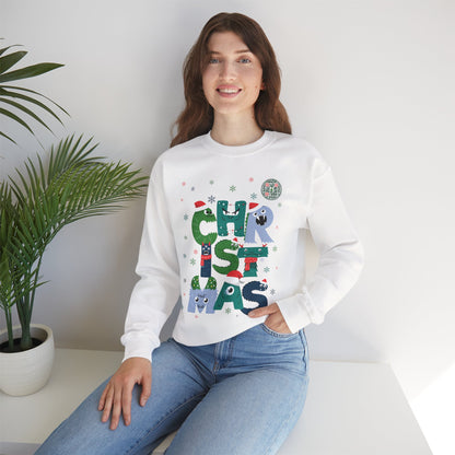 QR-Enabled Festive Crewneck Sweatshirt