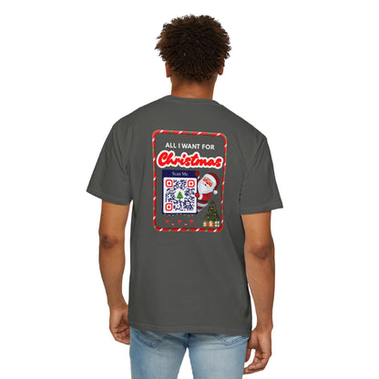 Unisex Christmas Spirit Garment-Dyed Shirt