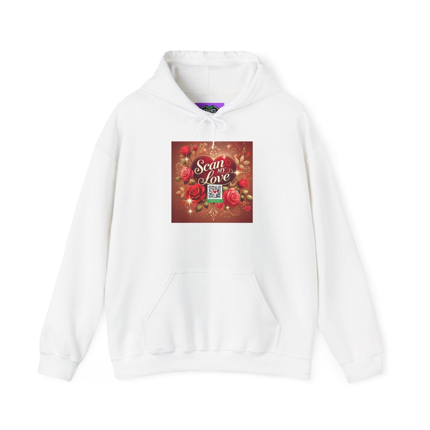 Scan My Love - Unisex Heavy Blend™ Hooded Sweatshirt