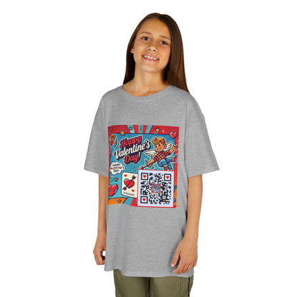 Valentines Day QR Code Kids Tee