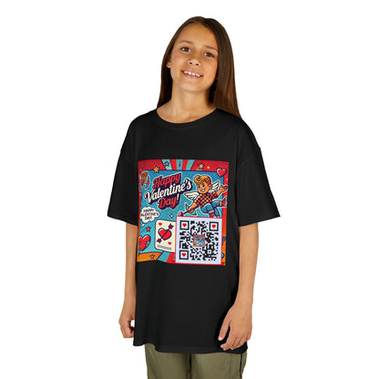Valentines Day QR Code Kids Tee