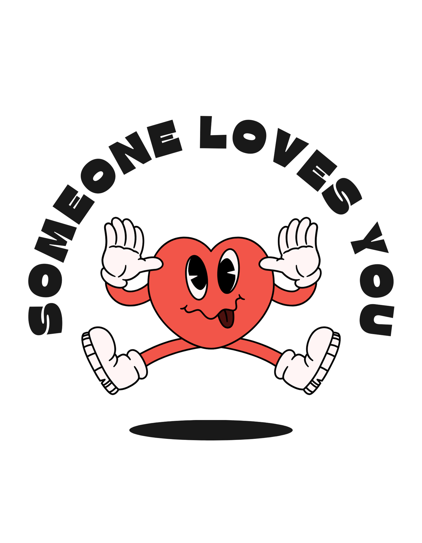 Scannable 'Someone Loves You' QR Crewneck Sweatshirt