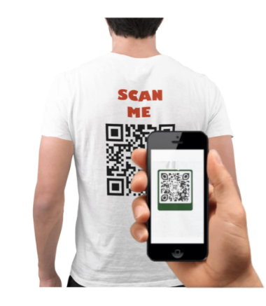 Scannable "Someone Loves You" QR Tee shirt